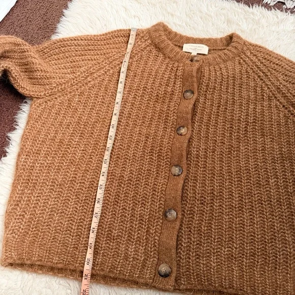 Sezane Emile Cardigan - Mottled Camel - Picture 5 of 6